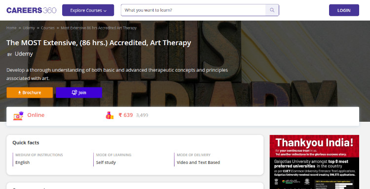 The MOST Extensive, Accredited Art Therapy